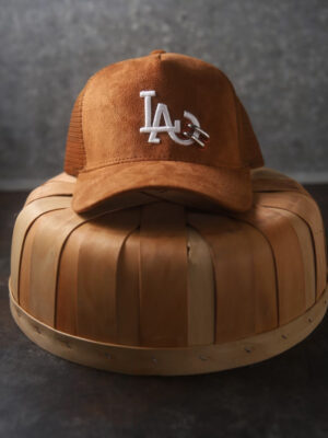 L2 Brown Suede Trucker Hat.